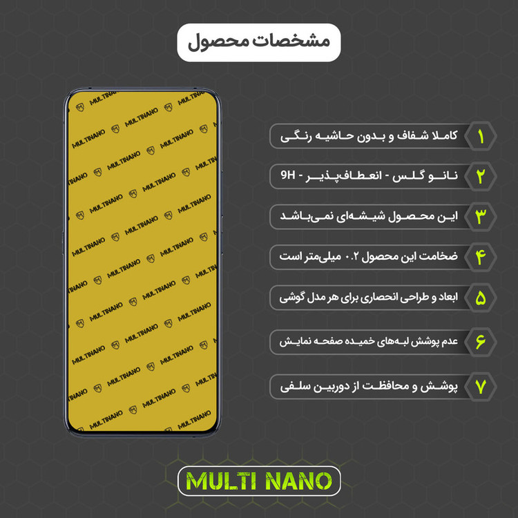محافظ صفحه نمایش مولتی نانو مدل X-S1N مناسب برای گوشی موبایل ویوو X27 Pro