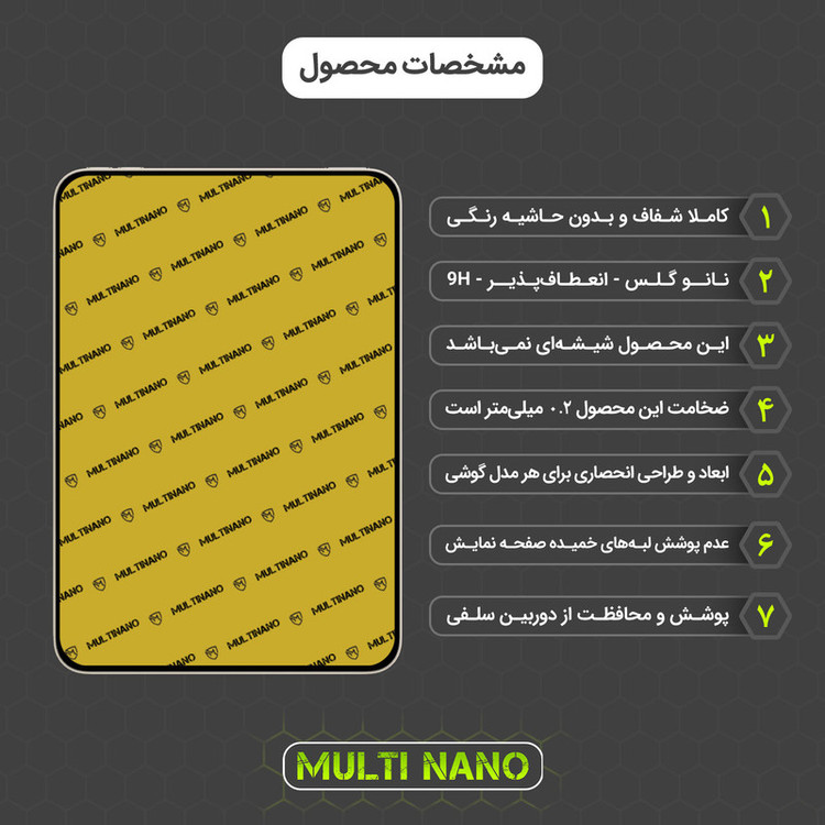 محافظ صفحه نمایش مولتی نانو مدل X-S2N مناسب برای تبلت اپل iPad Pro 9.7 بسته دو عددی