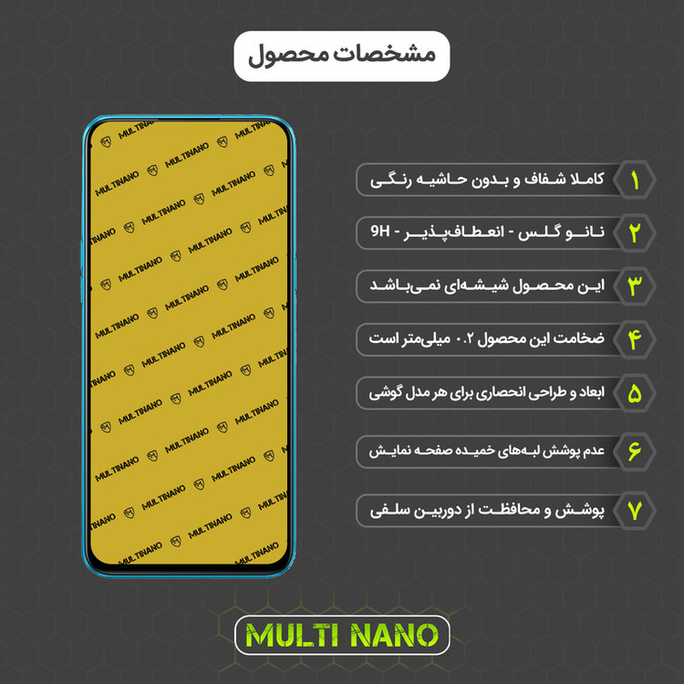 محافظ صفحه نمایش مولتی نانو مدل X-S1N مناسب برای گوشی موبایل ریلمی C3 3 Camera