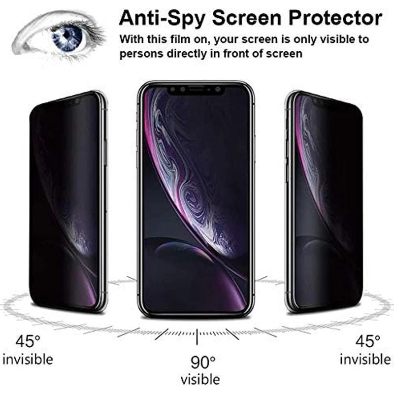 محافظ صفحه نمایش حریم شخصی میبو مدل کربن مناسب برای گوشی موبایل اپل iphone 15 pro max