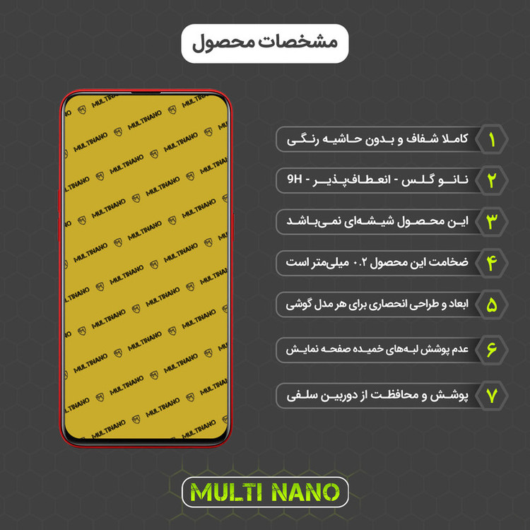 محافظ صفحه نمایش مولتی نانو مدل X-S2N مناسب برای گوشی موبایل اوپو A5s بسته دو عددی