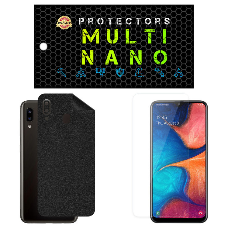 محافظ صفحه نمایش مولتی نانو مدل X-SFL مناسب برای گوشی موبایل سامسونگ Galaxy A20 به همراه برچسب پوششی