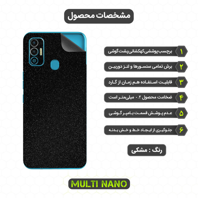 محافظ صفحه نمایش مولتی نانو مدل X-SFG مناسب برای گوشی موبایل تکنو Spark 7T به همراه برچسب پوششی