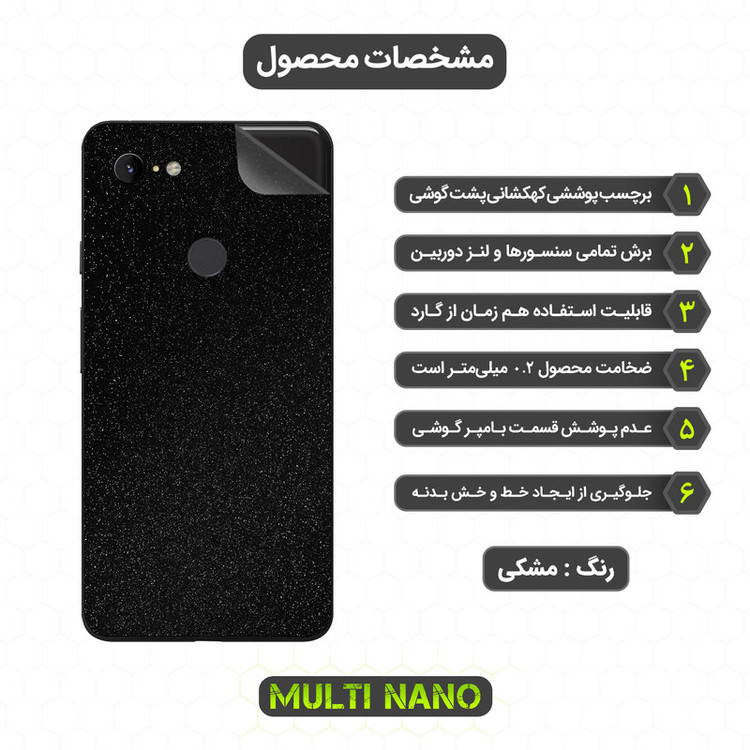 برچسب پوششی مولتی نانو مدل X-F1G مناسب برای گوشی موبایل گوگل Pixel 3 XL