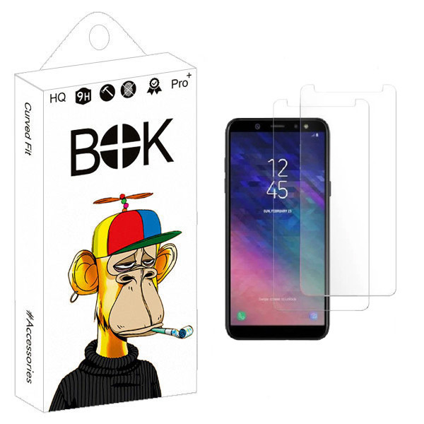 محافظ صفحه شیشه ای نمایش بوک مدل Glavers مناسب برای گوشی موبایل سامسونگ Galaxy A20 / A30 بسته دو عددی