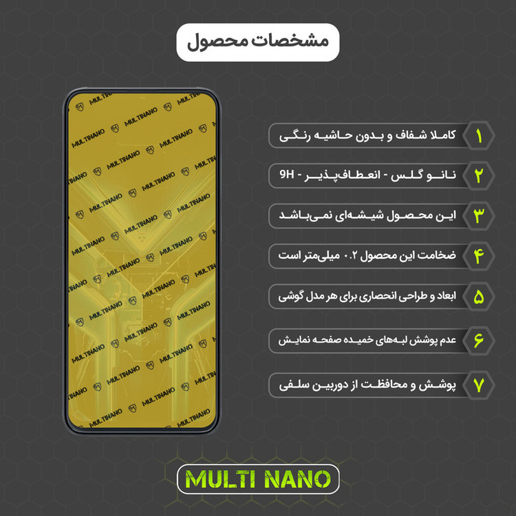 محافظ صفحه نمایش مولتی نانو مدل X-S2N مناسب برای گوشی موبایل کوبوت X70 بسته دو عددی