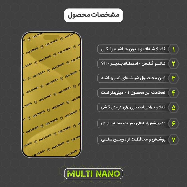 محافظ صفحه نمایش مولتی نانو مدل X-S2N مناسب برای گوشی موبایل اپل iPhone 15 Pro Max بسته دو عددی