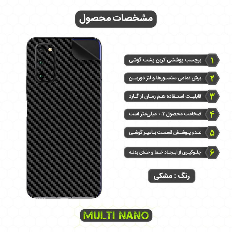 برچسب پوششی مولتی نانو مدل X-F1C مناسب برای گوشی موبایل آنر V30