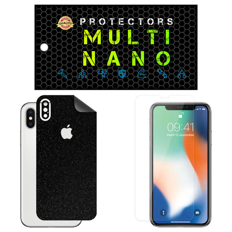 محافظ صفحه نمایش مولتی نانو مدل X-SFG مناسب برای گوشی موبایل اپل iPhone XS به همراه برچسب پوششی