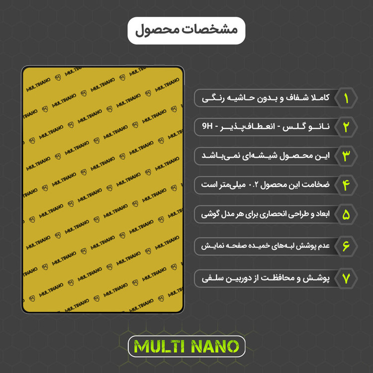 محافظ صفحه نمایش مولتی نانو مدل X-S1N مناسب برای تبلت بلک ویوو Oscal Pad 13