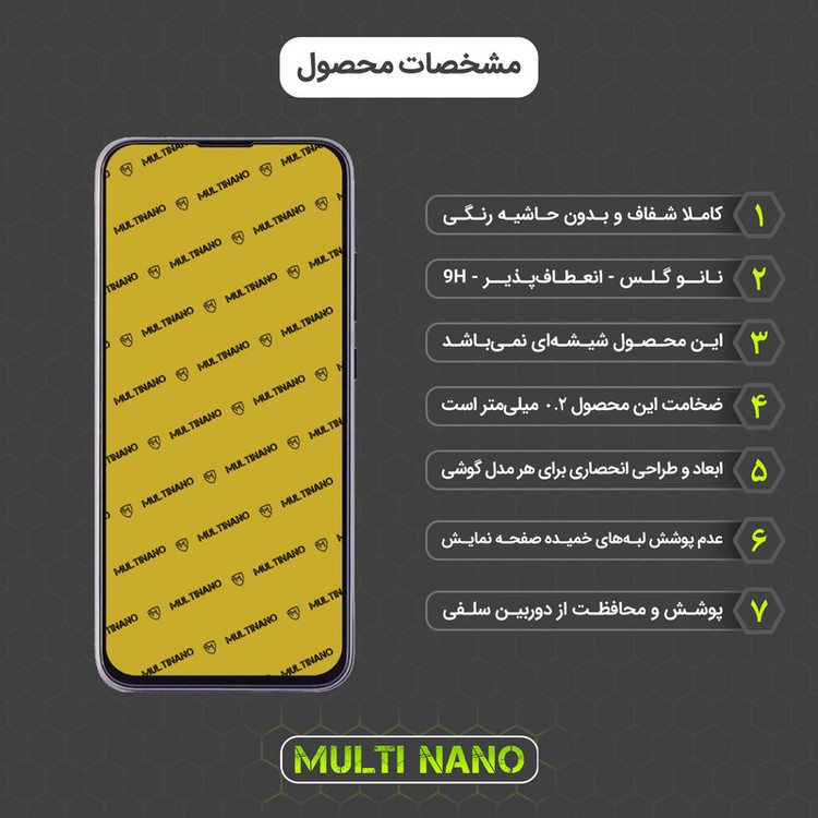 محافظ صفحه نمایش مولتی نانو مدل X-S2N مناسب برای گوشی موبایل جی پلاس P10 2022 بسته دو عددی
