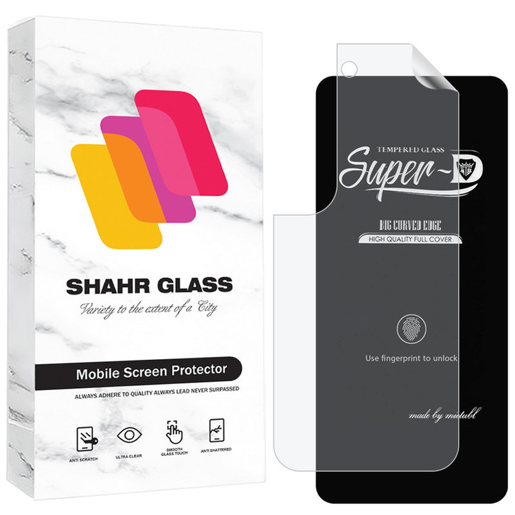 محافظ صفحه نمایش شهر گلس مدل SUNS مناسب برای گوشی موبایل سامسونگ Galaxy S21 5G به همراه محافظ پشت گوشی