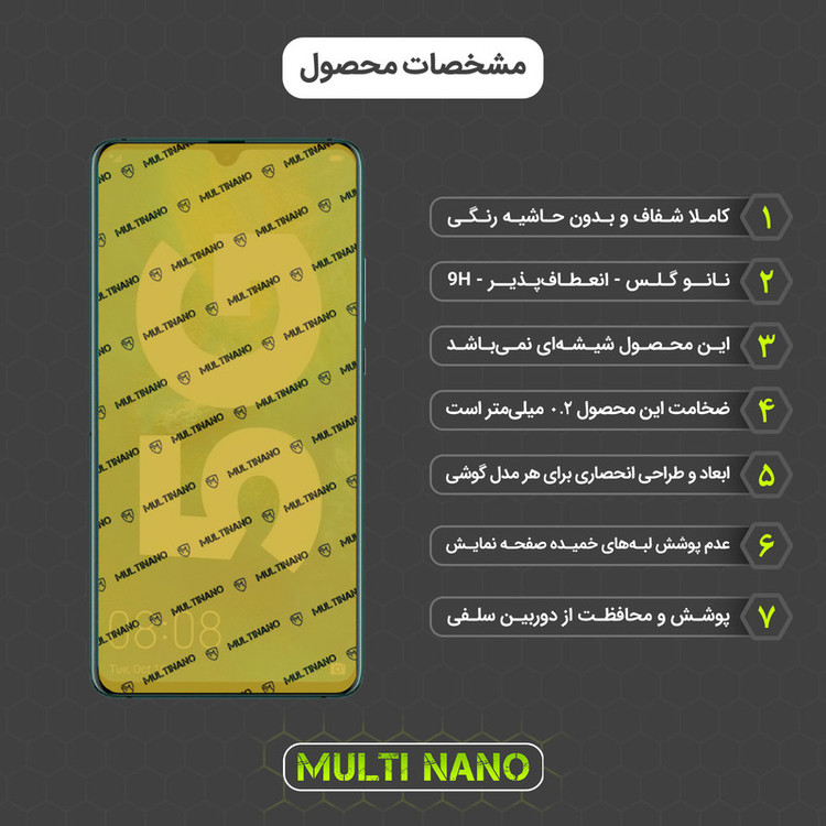 محافظ صفحه نمایش مولتی نانو مدل X-SFC مناسب برای گوشی موبایل هوآوی Mate 20X 5G به همراه برچسب پوششی