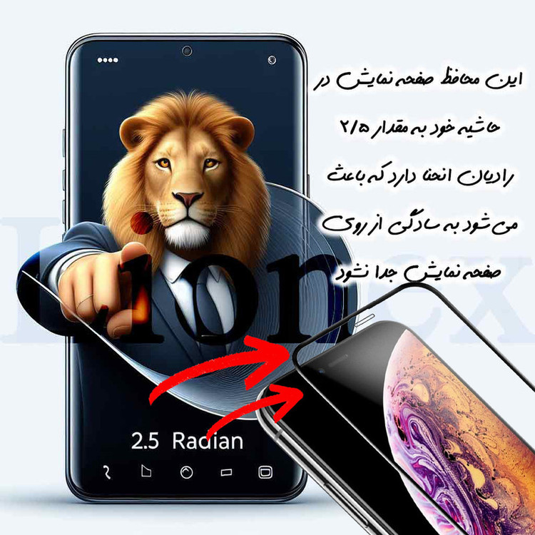 محافظ صفحه نمایش لایونکس مدل ANTTL مناسب برای گوشی موبایل شیائومی Poco C75 4G