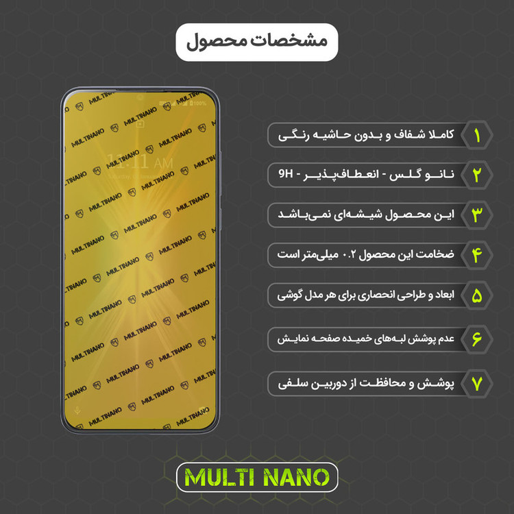 محافظ صفحه نمایش مولتی نانو مدل X-S2N مناسب برای گوشی موبایل لاوا X2 بسته دو عددی