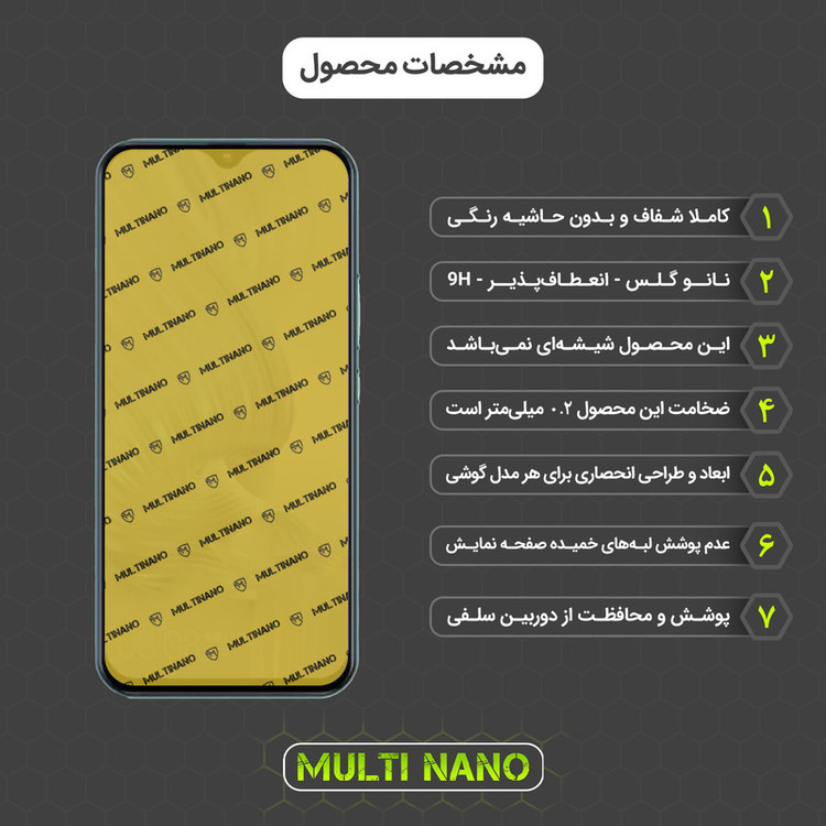 محافظ صفحه نمایش مولتی نانو مدل X-S2N مناسب برای گوشی موبایل جیونی K3 Pro بسته دو عددی