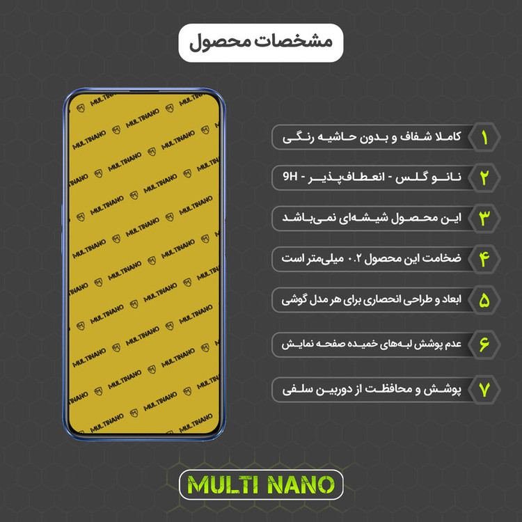 محافظ صفحه نمایش مولتی نانو مدل X-S2N مناسب برای گوشی موبایل ریلمی X50 بسته دو عددی