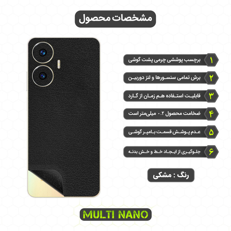 برچسب پوششی مولتی نانو مدل X-F1L مناسب برای گوشی موبایل ریلمی C55