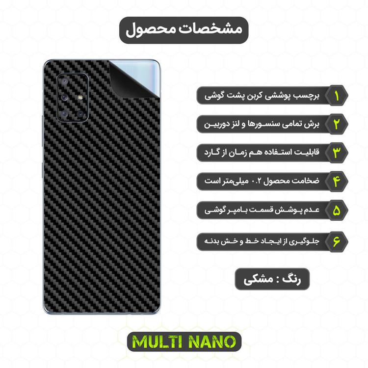 محافظ صفحه نمایش مولتی نانو مدل X-SFC مناسب برای گوشی موبایل سامسونگ Galaxy A Quantum به همراه برچسب پوششی