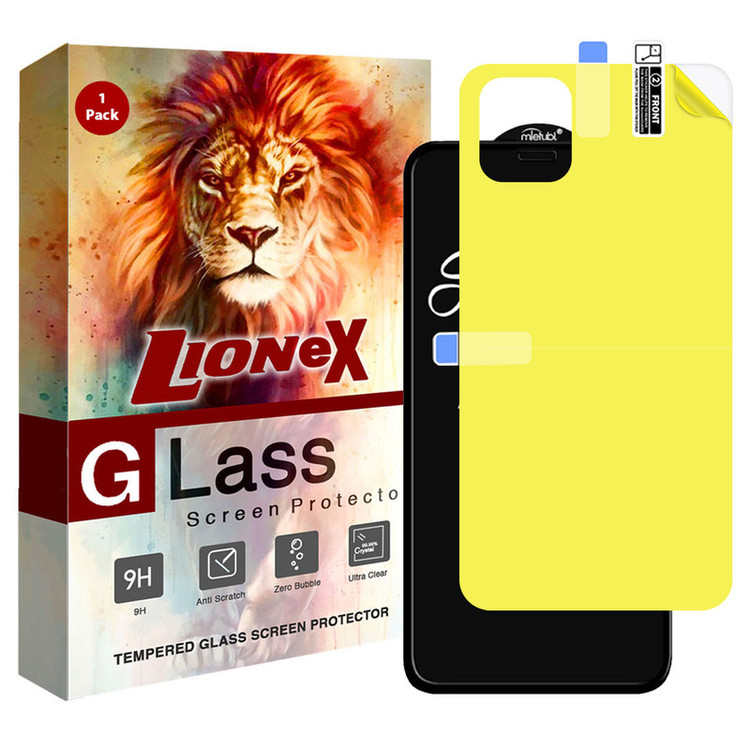 محافظ صفحه نمایش لایونکس مدل 2SN مناسب برای گوشی موبایل اپل iPhone 11 Pro Max به همراه محافظ پشت گوشی