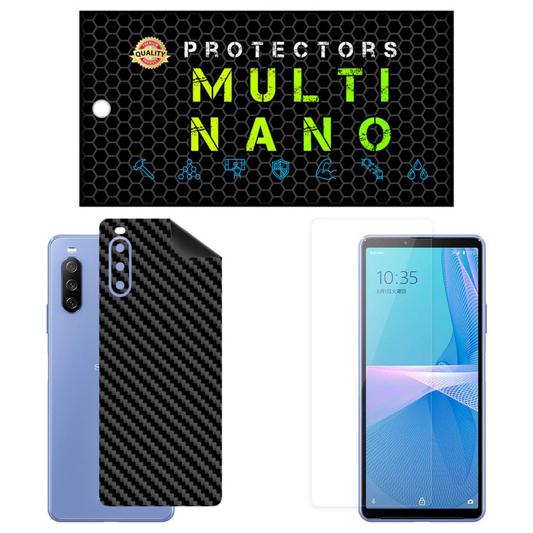 محافظ صفحه نمایش مولتی نانو مدل X-SFC مناسب برای گوشی موبایل سونی Xperia 10 III Lite به همراه برچسب پوششی