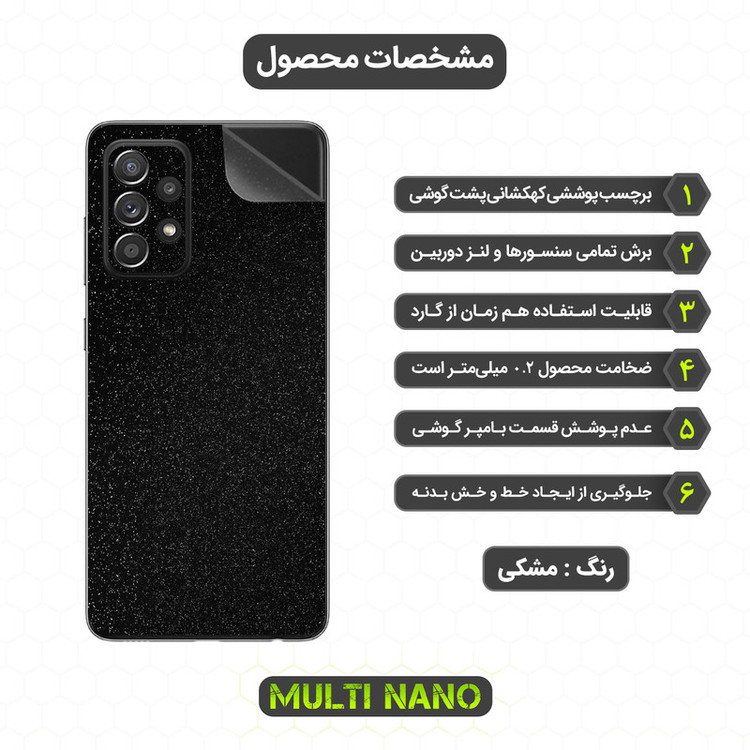 محافظ صفحه نمایش مولتی نانو مدل X-SFG مناسب برای گوشی موبایل سامسونگ Galaxy A52 به همراه برچسب پوششی