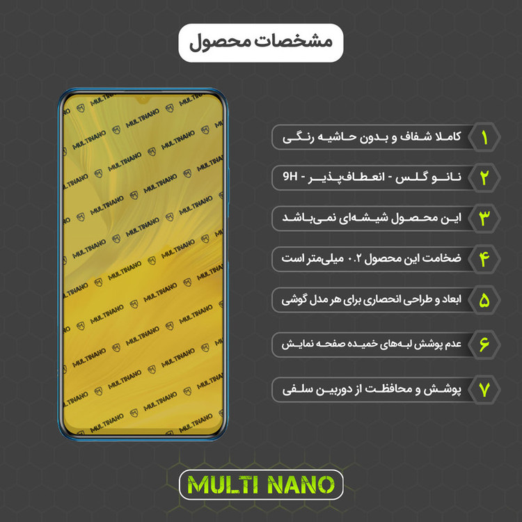 محافظ صفحه نمایش مولتی نانو مدل X-SFM مناسب برای گوشی موبایل آنر X30 Max به همراه برچسب پوششی