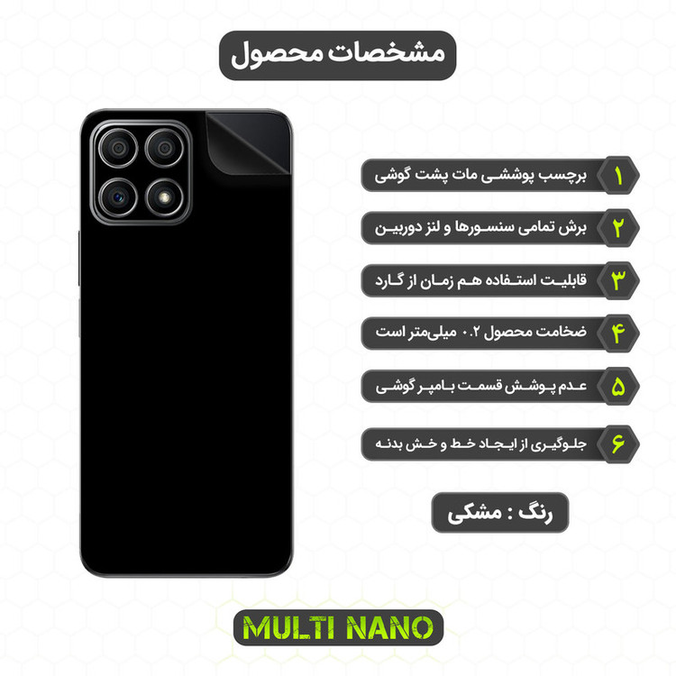 محافظ صفحه نمایش مولتی نانو مدل X-SFM مناسب برای گوشی موبایل آنر X30i به همراه برچسب پوششی