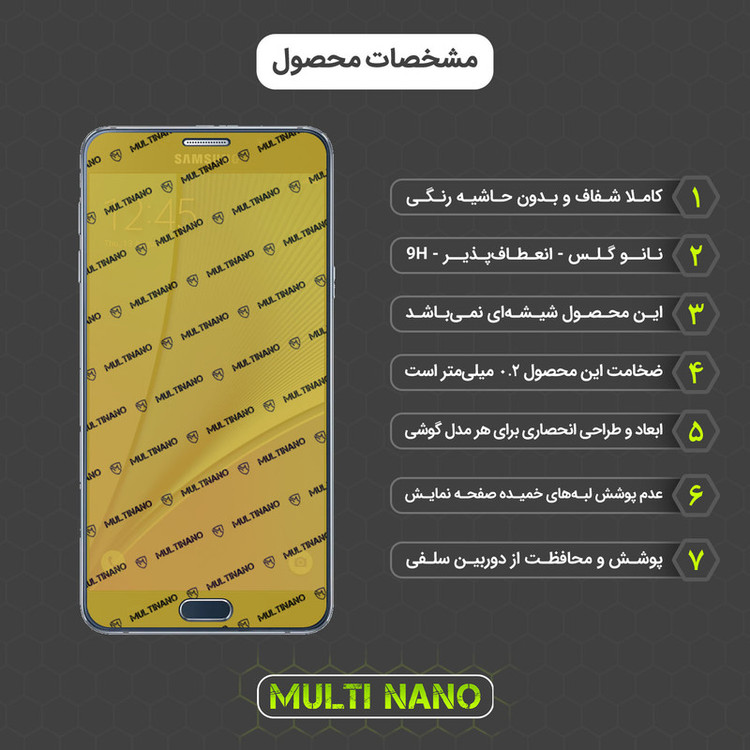 محافظ صفحه نمایش مولتی نانو مدل X-SFM مناسب برای گوشی موبایل سامسونگ Galaxy Note 5 به همراه برچسب پوششی