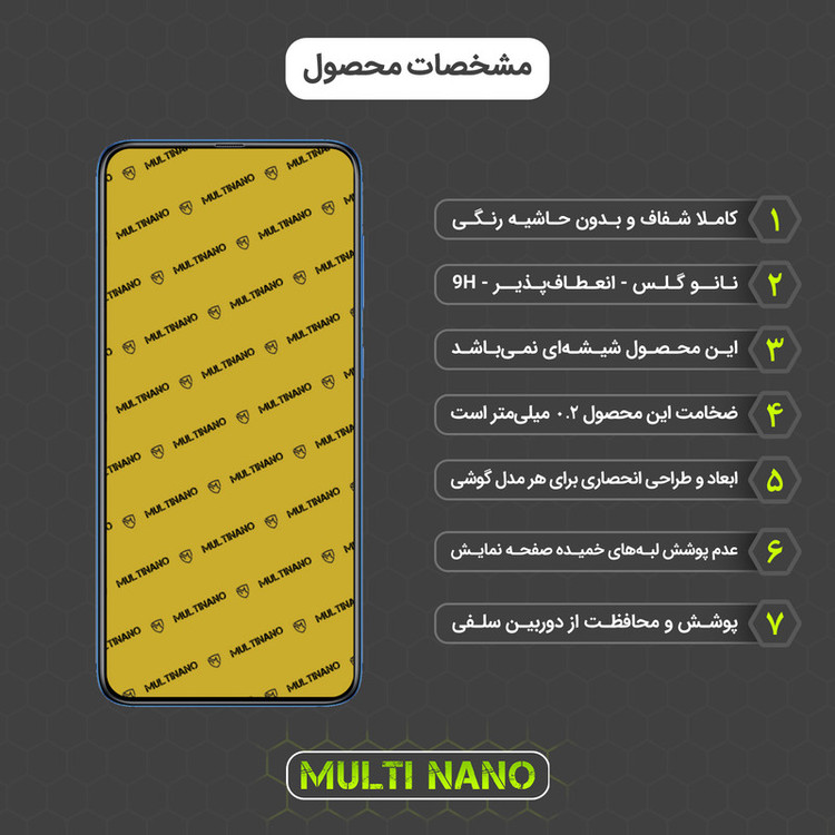 محافظ صفحه نمایش مولتی نانو مدل X-SLFG مناسب برای گوشی موبایل سامسونگ Galaxy A70 به همراه برچسب پوششی پشت و محافظ لنز دوربین