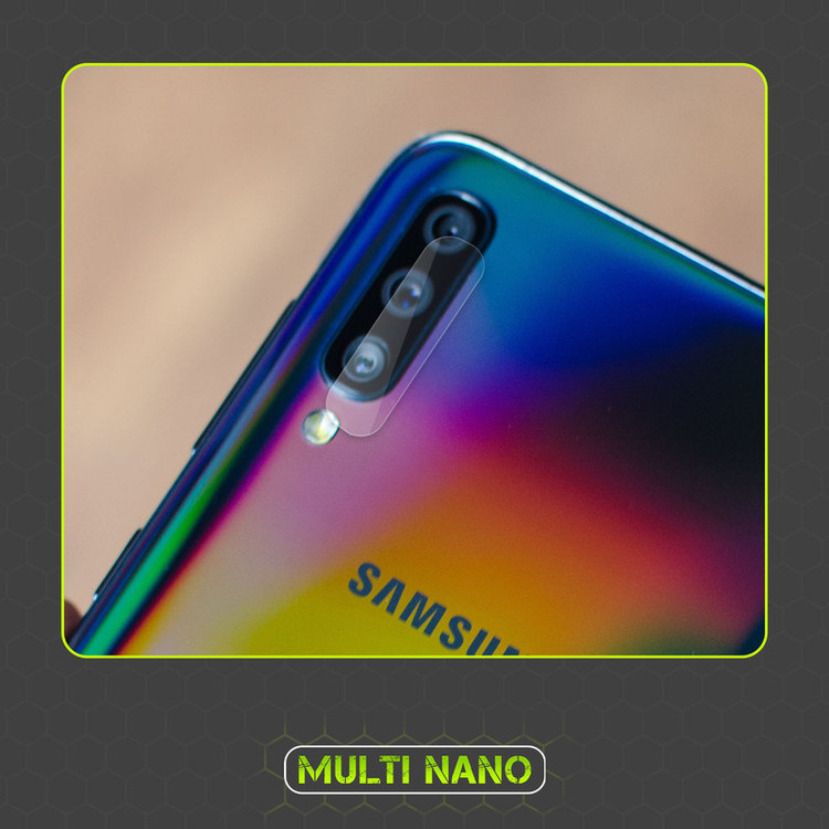 محافظ صفحه نمایش مولتی نانو مدل X-SLFG مناسب برای گوشی موبایل سامسونگ Galaxy A70 به همراه برچسب پوششی پشت و محافظ لنز دوربین
