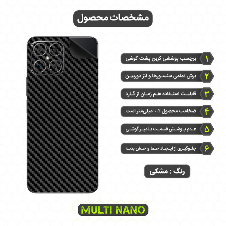 محافظ صفحه نمایش مولتی نانو مدل X-SFC مناسب برای گوشی موبایل آنر X8 به همراه برچسب پوششی
