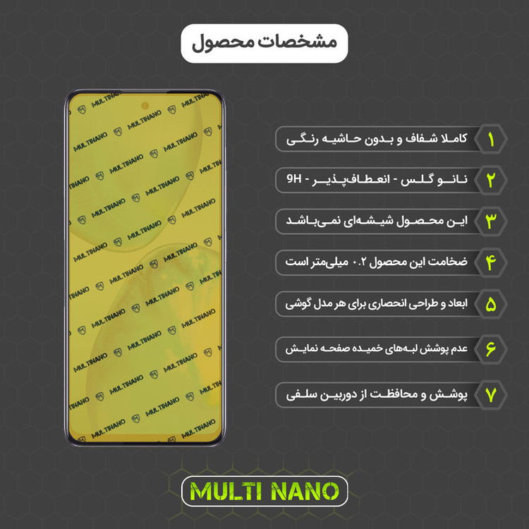 محافظ صفحه نمایش مولتی نانو مدل X-SFC مناسب برای گوشی موبایل اینفینیکس Note 10 به همراه برچسب پوششی