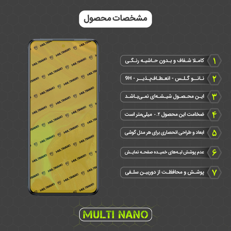 محافظ صفحه نمایش مولتی نانو مدل X-SFC مناسب برای گوشی موبایل اینفینیکس Note 10 Pro به همراه برچسب پوششی