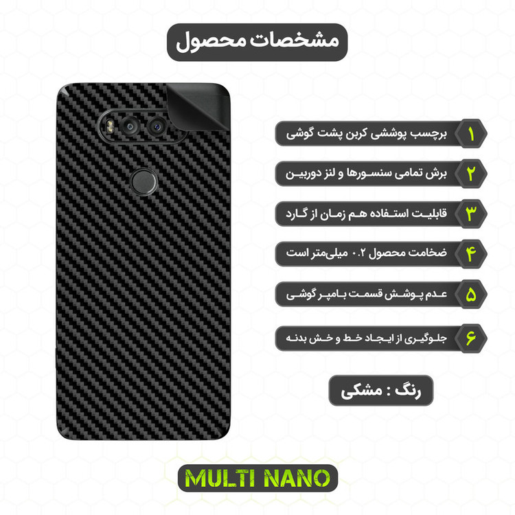 محافظ صفحه نمایش مولتی نانو مدل X-SFC مناسب برای گوشی موبایل ال جی V20 به همراه برچسب پوششی