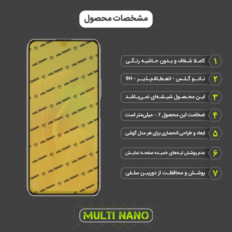 محافظ صفحه نمایش مولتی نانو مدل X-SFC مناسب برای گوشی موبایل هوآوی Enjoy 20 Pro به همراه برچسب پوششی