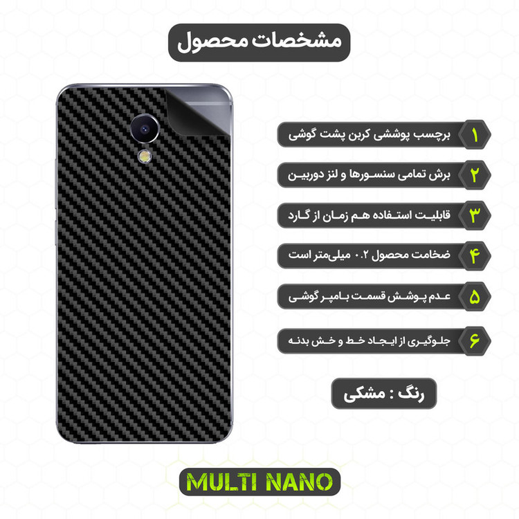 برچسب پوششی مولتی نانو مدل X-F1C مناسب برای گوشی موبایل میزو M5 Note