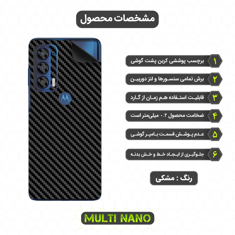 برچسب پوششی مولتی نانو مدل X-F1C مناسب برای گوشی موبایل موتورولا Edge 2021
