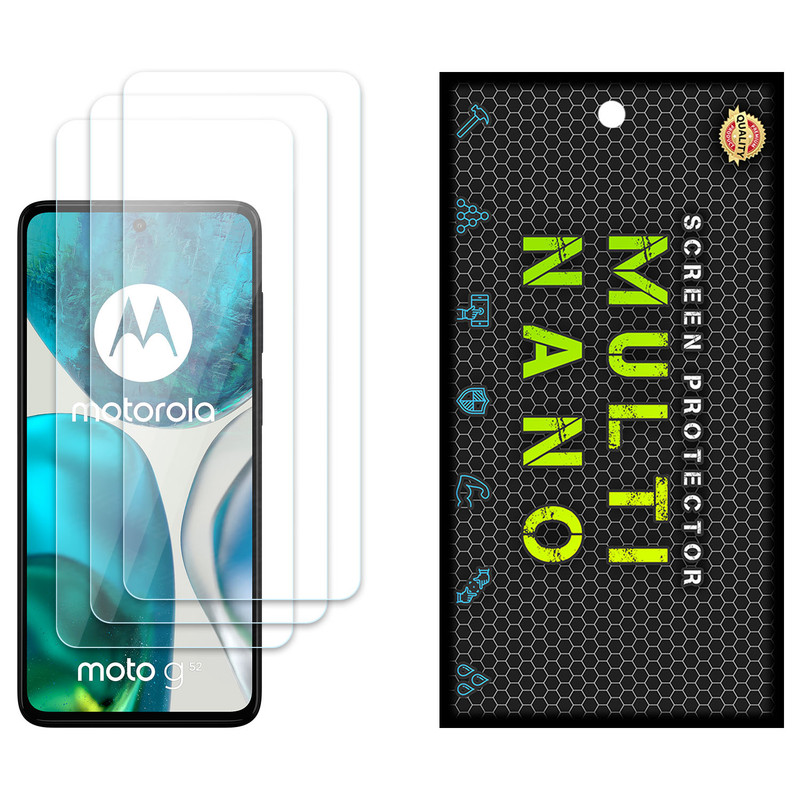 محافظ صفحه نمایش مولتی نانو مدل X-S3N مناسب برای گوشی موبایل موتورولا Moto G52 بسته سه عددی