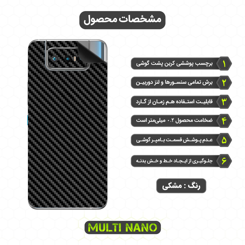 محافظ صفحه نمایش مولتی نانو مدل X-SFC مناسب برای گوشی موبایل ایسوس Zenfone 7 به همراه برچسب پوششی