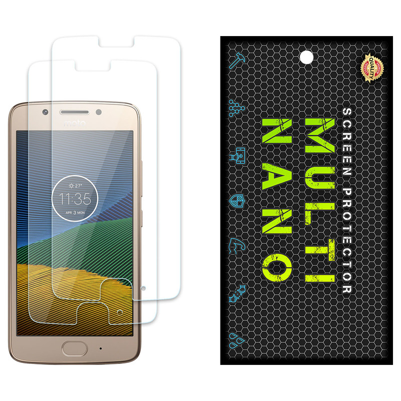 محافظ صفحه نمایش مولتی نانو مدل X-S2N مناسب برای گوشی موبایل موتورولا Moto G5 بسته دو عددی