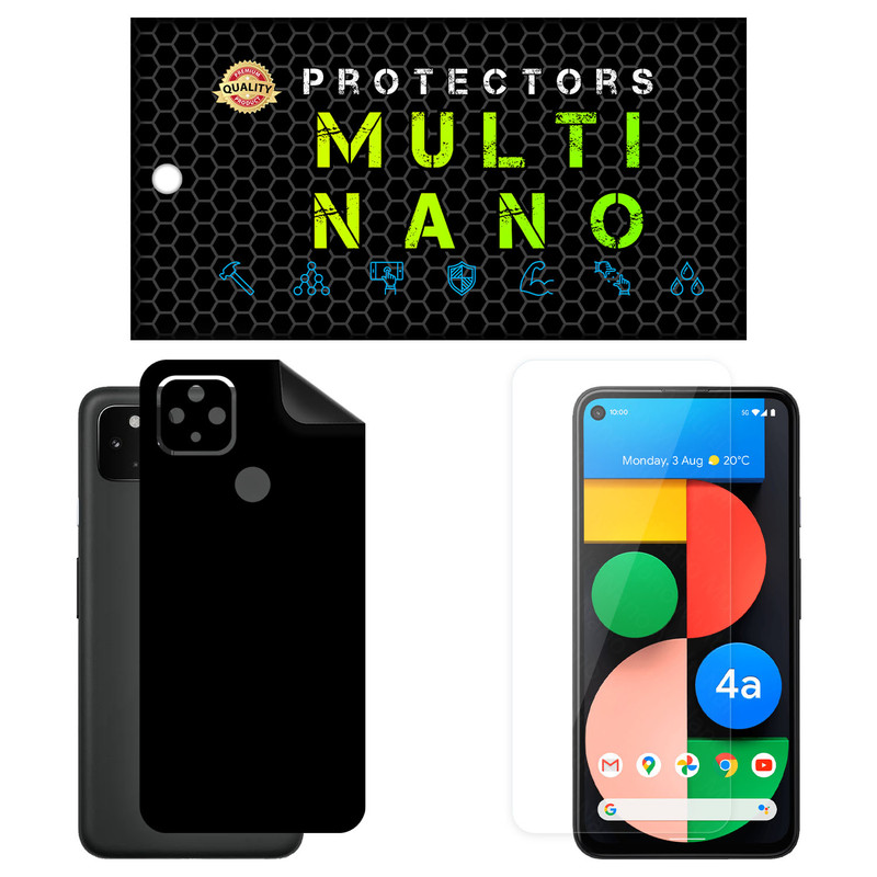 محافظ صفحه نمایش مولتی نانو مدل X-SFM مناسب برای گوشی موبایل گوگل Pixel 4A 5G به همراه برچسب پوششی