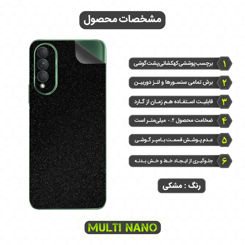 محافظ صفحه نمایش مولتی نانو مدل X-SFG مناسب برای گوشی موبایل آنر X20 SE به همراه برچسب پوششی