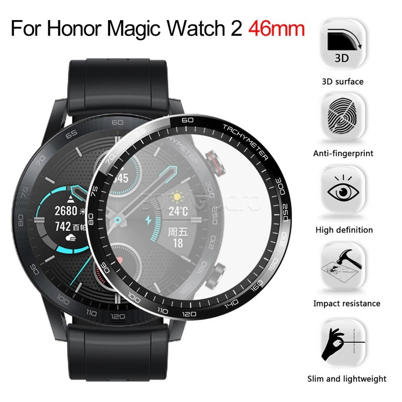 محافظ صفحه نمایش بادیگارد مدل PMMA مناسب برای ساعت هوشمند آنر MagicWatch 2 46 mm