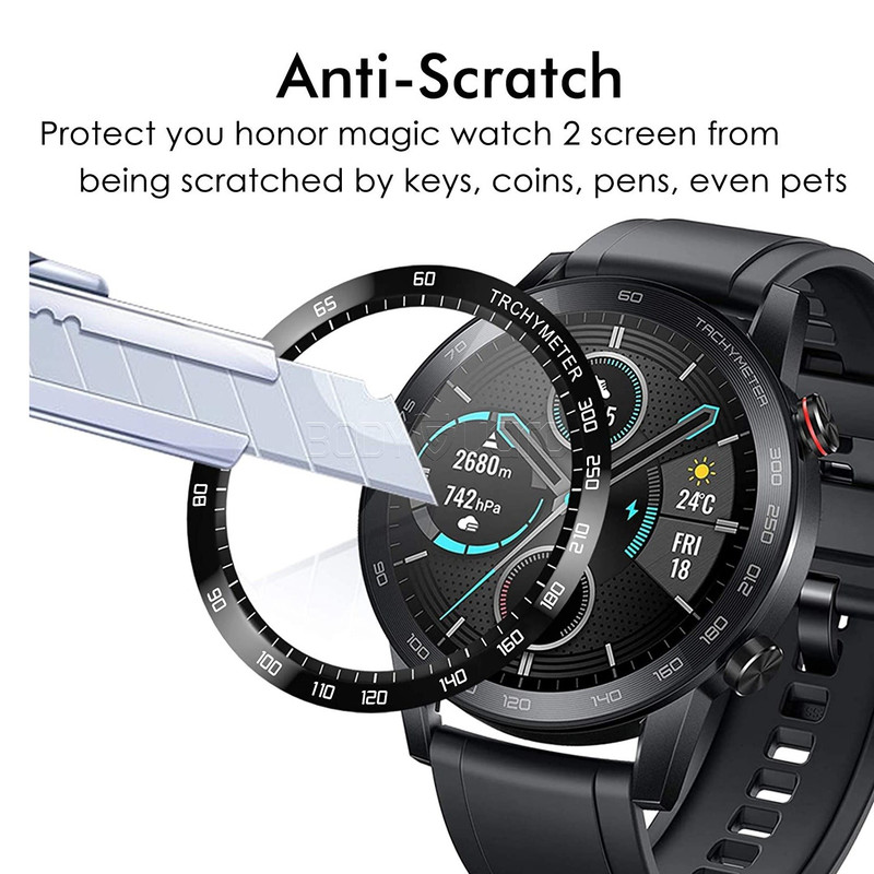 محافظ صفحه نمایش بادیگارد مدل PMMA مناسب برای ساعت هوشمند آنر MagicWatch 2 46 mm