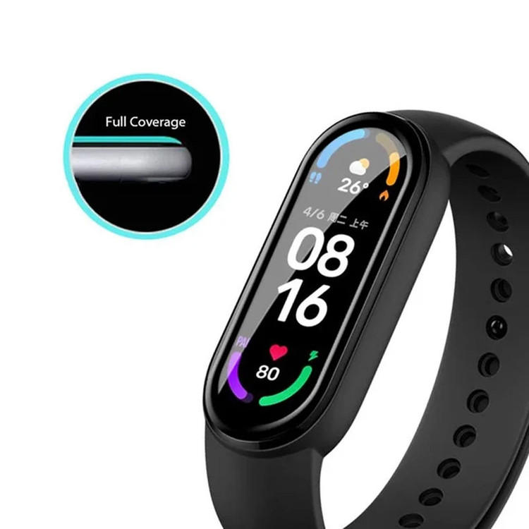 محافظ صفحه نمایش نانو گلستیک مدل Pmma-GL مناسب برای ساعت هوشمند شیائومی Mi band 9 بسته دو عددی