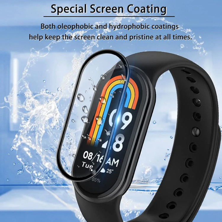 محافظ صفحه نمایش نانو گلستیک مدل Pmma-GL مناسب برای ساعت هوشمند شیائومی Mi band 9 بسته دو عددی