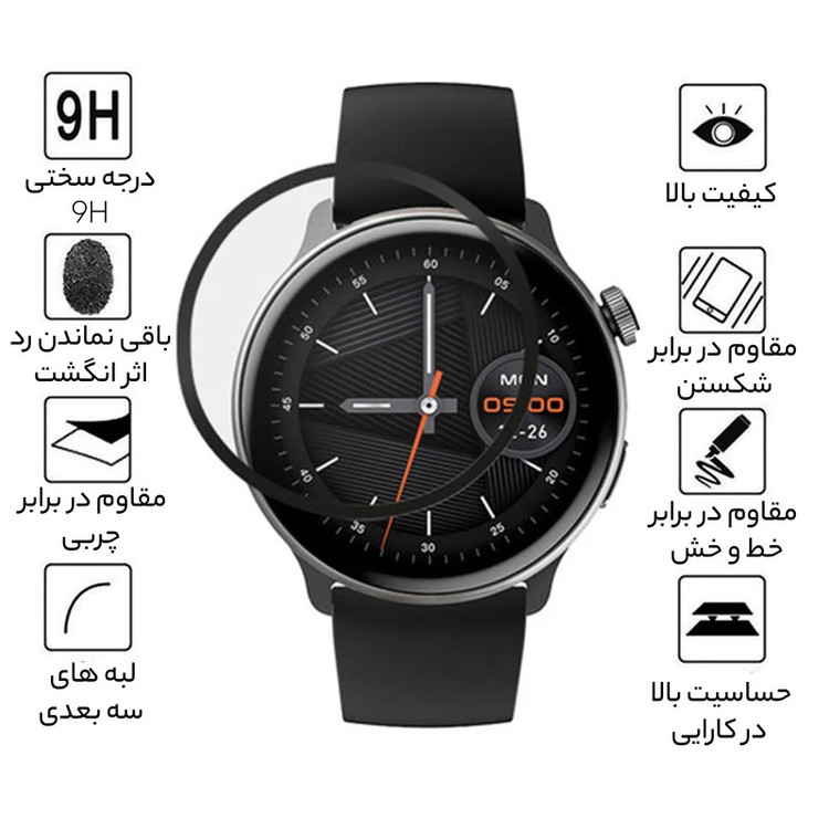 محافظ صفحه نمایش راینو مدل PMMA مناسب برای ساعت هوشمند میبرو Lite 2