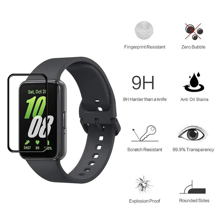 محافظ صفحه نمایش هاپلایت مدل Pmma-HL مناسب برای ساعت هوشمند سامسونگ Galaxy Watch Fit 3 بسته دو عددی