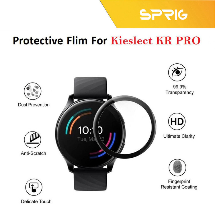 محافظ صفحه نمایش نانو اسپریگ مدل SPG مناسب برای ساعت هوشمند شیائومی Kieslect Kr Pro بسته سه عددی